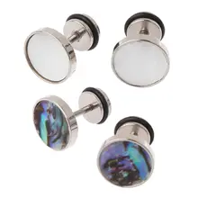 Симпатичные серьги-гвоздики женские украшения для девочек Абалон оболочки цвет серьги-шпильки Дети подарок вечерние ювелирные изделия