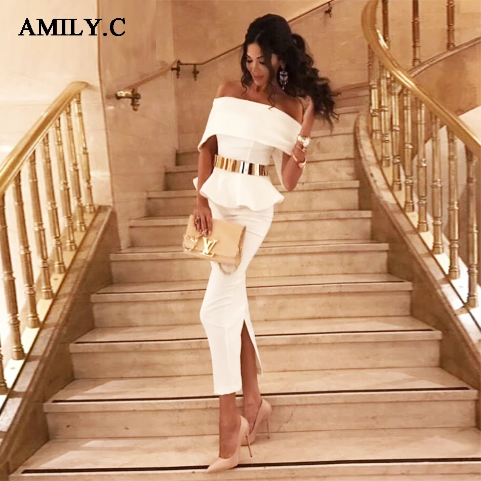 2017-Summer-new-women-dress-short-sleeve-slash-neck-dress-ruffles-sexy-bodycon-celebrity-party-white