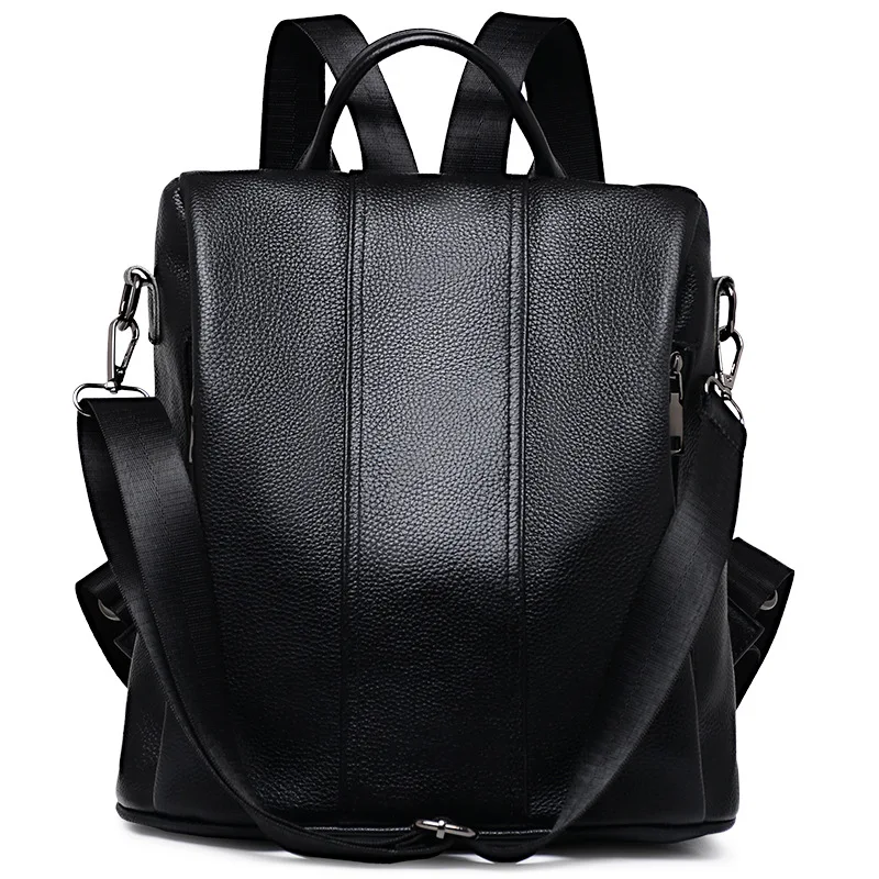 

New Fashion Explosive Single Shoulder Women Bag 2019 Backpack Travel Burglar Leather Double Handsome Backpack Fashion Mommy Bag