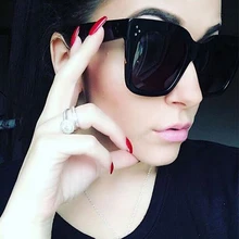 MAX glasiz модные женские туфли Солнцезащитные очки для женщин квадратный Защита от солнца Очки Женский зеркало линзы Летний стиль Винтаж черный большой Рамки очки UV400