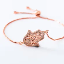 Золотая, серебряная цепочка micro pave cz кубический цирконий веревка отрегулированный браслет из медного бисера dh4g круглый очаровательный браслет для женщин