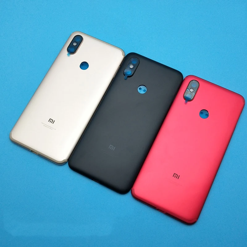 

5.99" Original Housing Battery Door Back Cover Metal Rear Case For Xiaomi A2 MiA2 MA2 Mi6X Mi 6X Replacement Part+Camera Lens