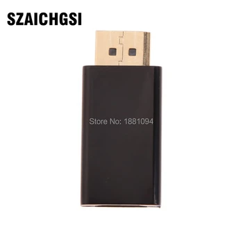 

SZAICHGSIGold/Nickel Plated Standard Display Port DP Male to HDMI Female Converter Cable Adapter 1080P Video Audio Connector