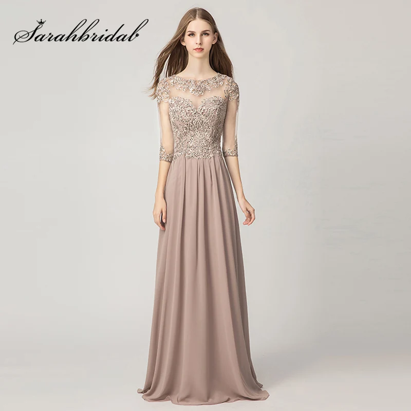 mauve a line dress