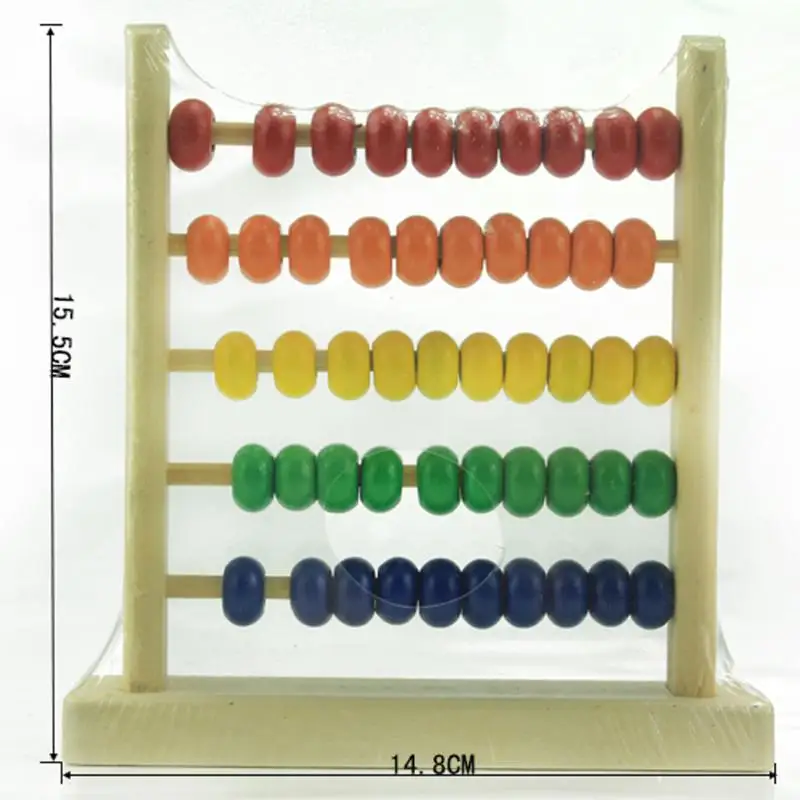 Маленький Радужный Абак из бисера математическая игрушка для детей деревянная развивающая игрушка для детей деревянная игрушка для раннего обучения Монтессори