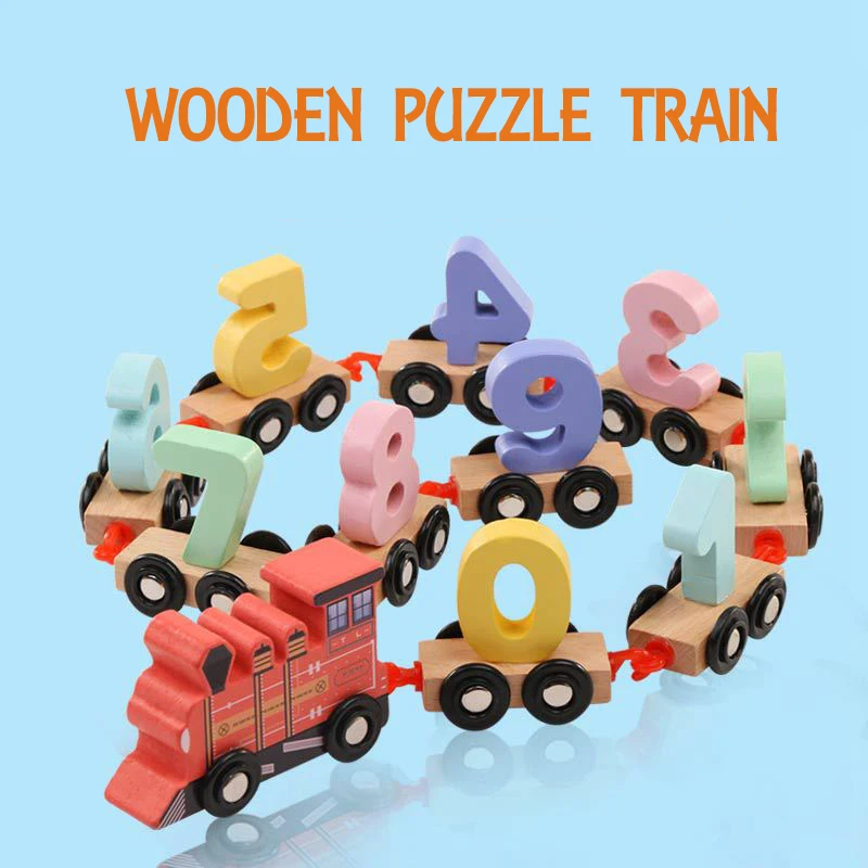 small wooden train