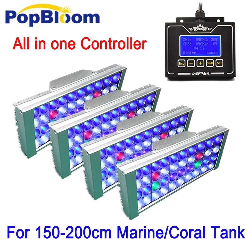 

DSunY Reef Lighting 72'' LED Aquarium Fish Tank LED Aquarium Lighting for Marine Aquariums Light luz chihiros MH3SP4