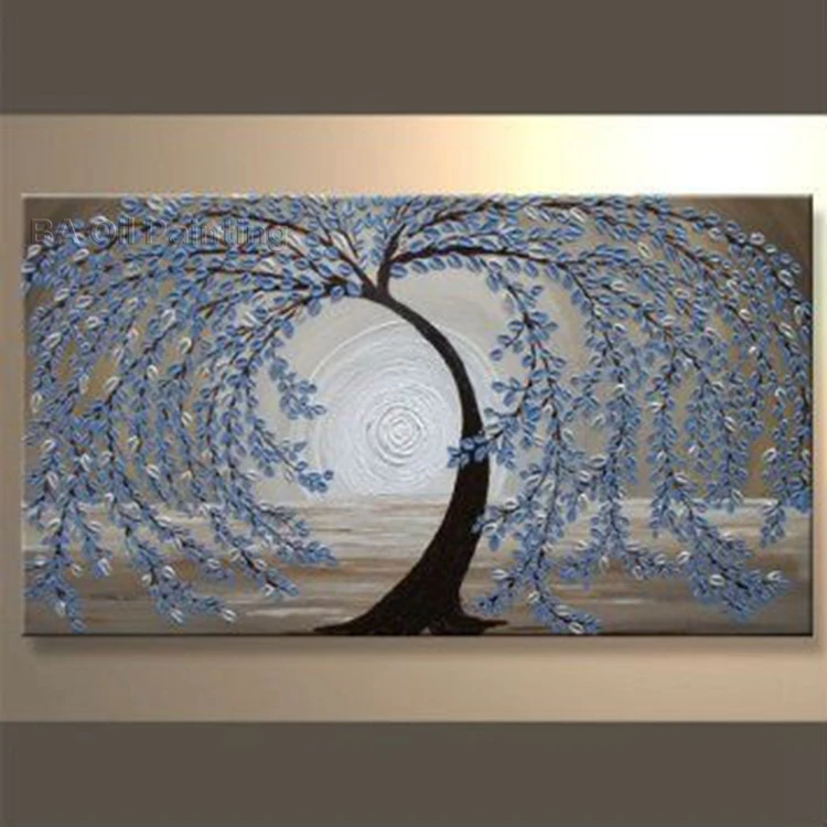 

Free shipping hand-painted wall art Home Decoration Modern Abstract flower no framed Oil Paintings pictures