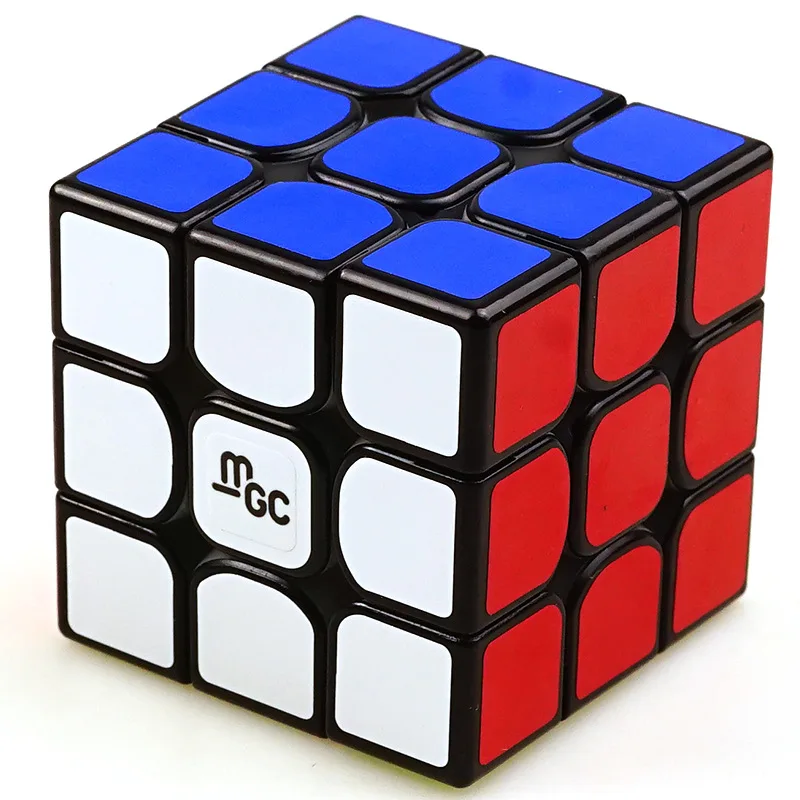 Yj MGC 3x3x3 магический куб магнитный 3x3 скоростные кубики головоломка игрушки черный 56 мм безопасный ABS оригинальная коробка развивающие игрушки