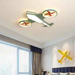 Детская Люстра для комнаты, креативная лампа самолета для мальчика, спальня, светодиодная лампа для гостиной, лампа для девочки с героями