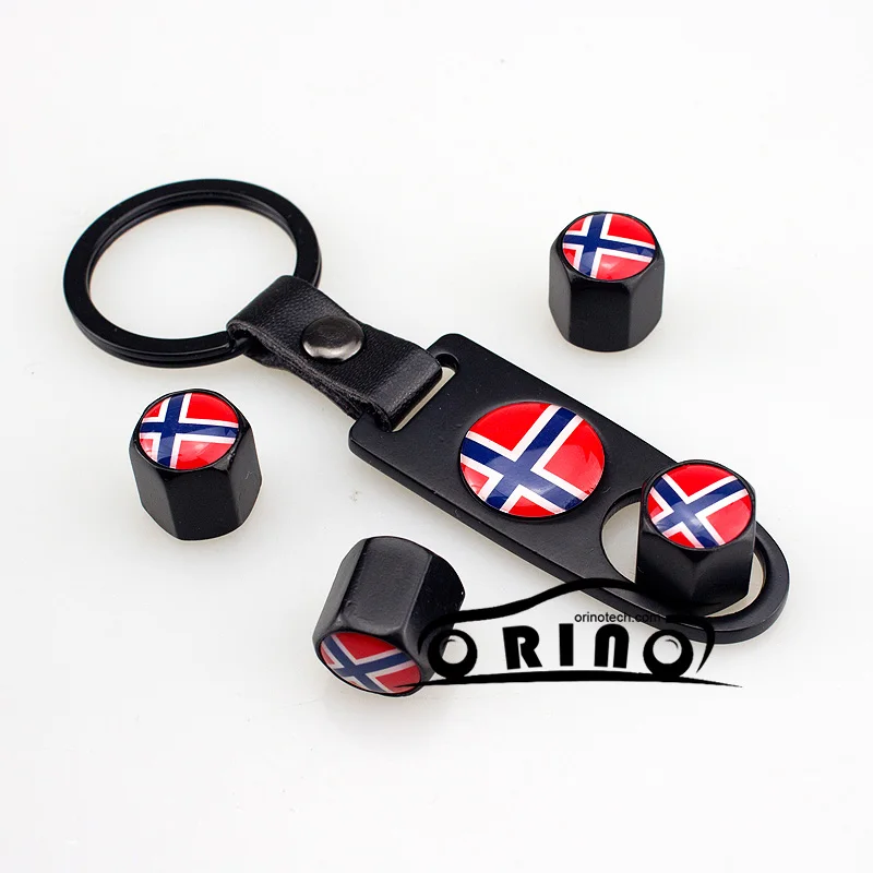 Norway Flag Car Wheel Tire Valve Cap