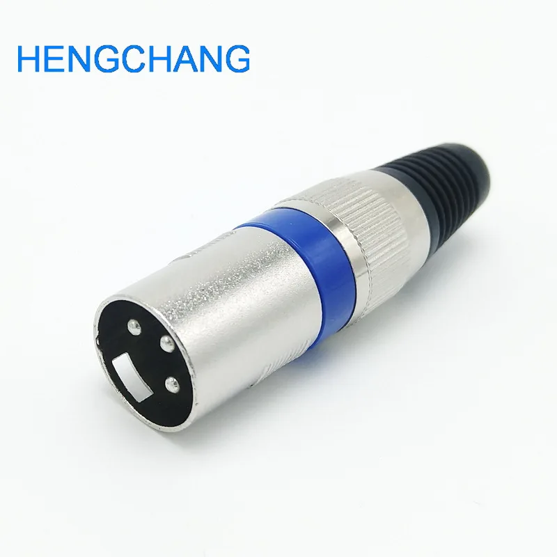3Pins metal XLR Male connector Microphone connector MIC Adapter