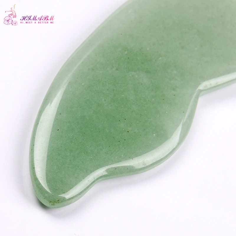 HIMABM Natural Agate Guasha Green Aventurine Gua Sha Board And Face Massage Tool Acupuncture Equipment used in TCM Skin massage HIMABM Natural Agate Guasha Green Aventurine Gua Sha Board And Face Massage Tool Acupuncture Equipment used in TCM Skin massage