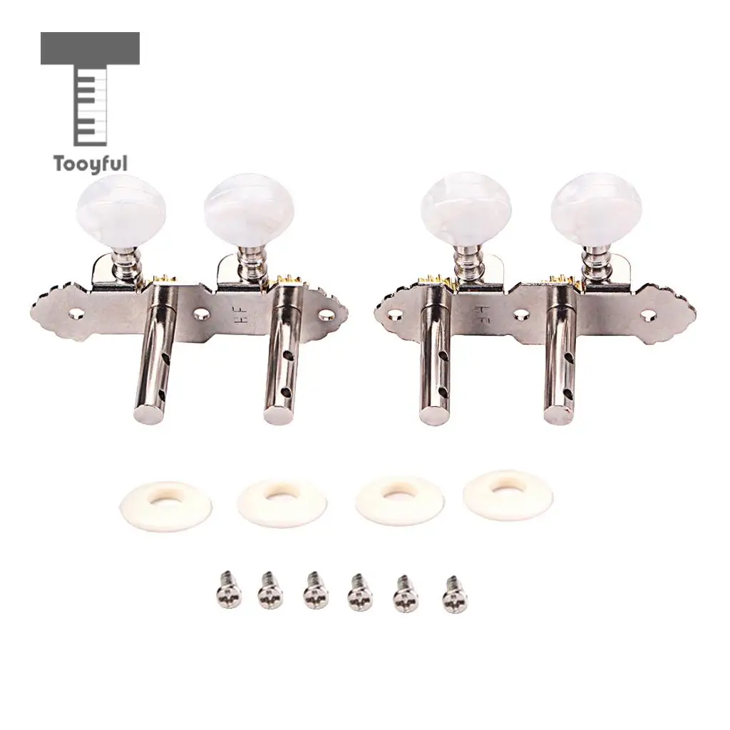 1R1L Guitar Tuning Pegs Key Machine Head Tuners for 4 String Cigar Box Ukulele Uke Mini Guitar