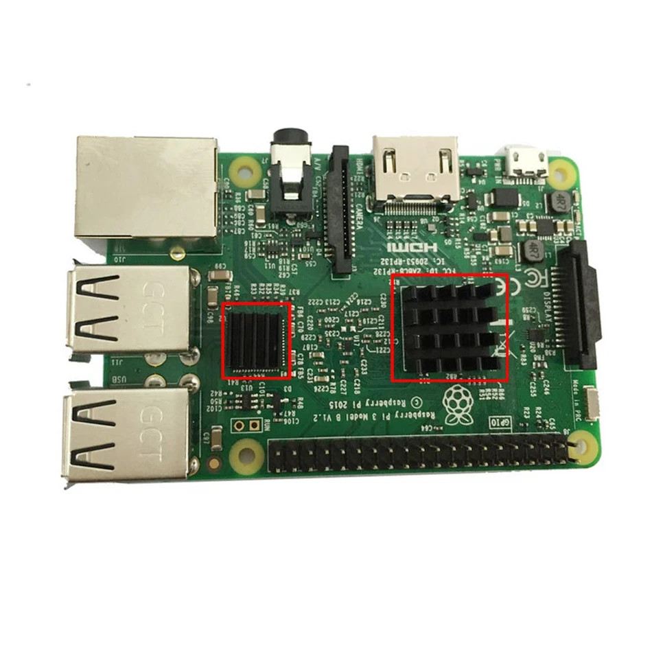 20 шт. алюминиевые радиаторы для Raspberry Pi + 5 медных рефлекторов 3 B i 2 Model