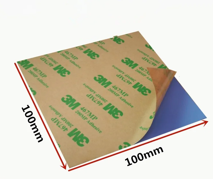 100*100mm 0.3/0.5/1/1.5/2/3mm التبريد سيليكون لوحة حرارية ورقة مزدوجة الجانبين لاصق الكمبيوتر المحمول وحدة المعالجة المركزية GPU 3 W سيليكون منصات