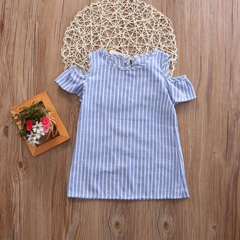 

Newborn Kids Baby Girls Pirncess Dress Summer Striped Dress Infant Outfit Princess Party Tutu Dresses