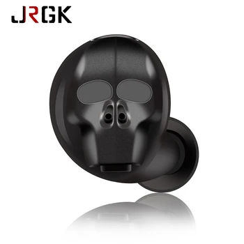 

Skull Shape Mini Earphone Bluetooth Wireless Noise Cancelling Earphones With Microphone For iphone Xiaomi Android Stereo Headset