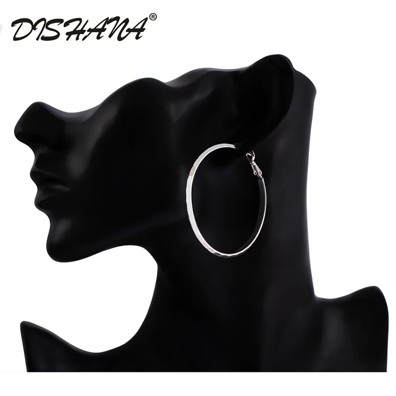 

Big Round Gold Hoop Earrings for Women Simple Party Jewelry Accessory Rock Earring Summer Gift(E0441)