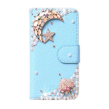 DIY Cute Luxury Crystal Diamond Flip Leather Case Cover For Xiaomi Redmi Note 3 Pro 5
