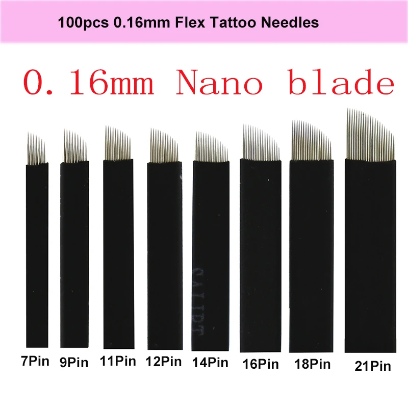 500pcs 0 16mm Black Nano LAMINA MICRO 7 9 11 12 14 16 17 18pins Nano