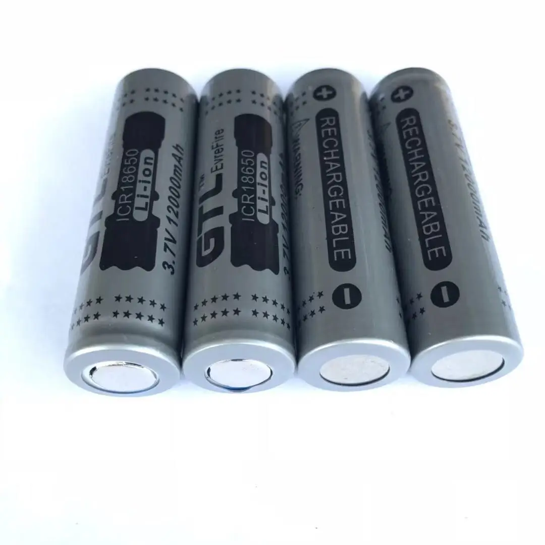 

4pcs 18650 Rechargeable Battery 100% New Original ICR18650 3.7 V 12000 mah 18650 Lithium Rechargeable Battery Large Capacity