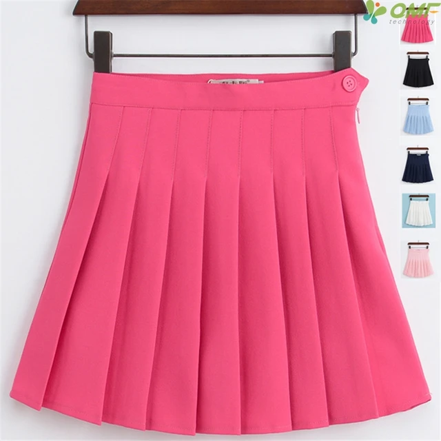 Womens Tennis Skorts Polyester Pleated Short Skirt Badminton Table Tennis Skirt High Waist Golf Training Sport Wear With Shorts
