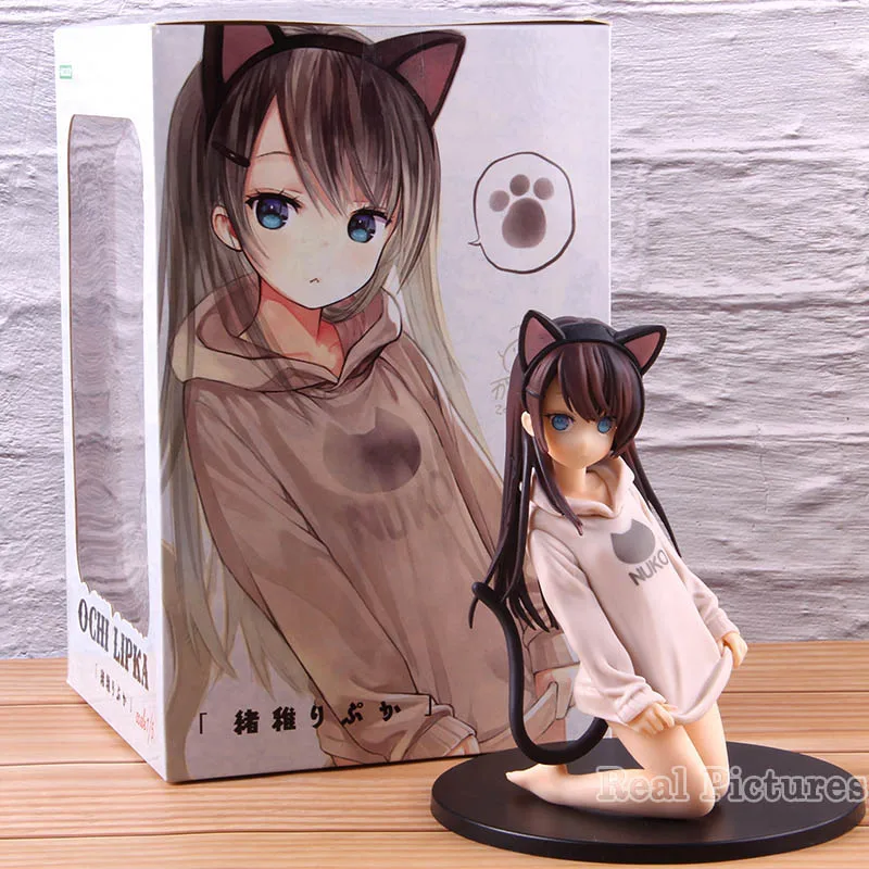 

Anime OCHI LIPKA Figure Ripuka Cute Cat's Ear Girl PVC Action Collection Model Toy
