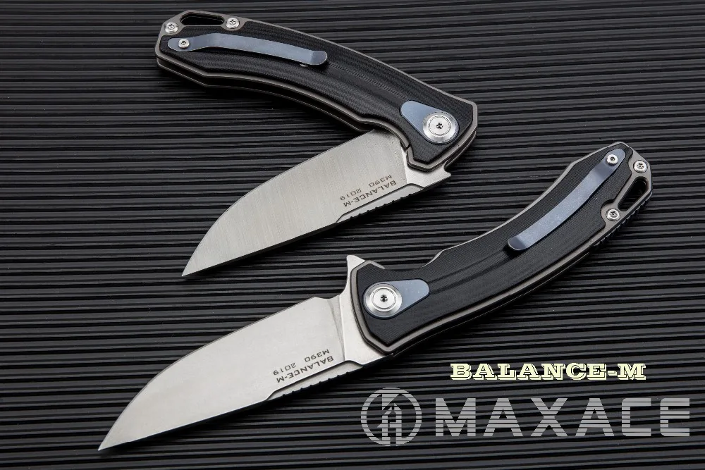 MAXACE баланс-М складной карманный нож Походный нож M390 стальной атласный нож