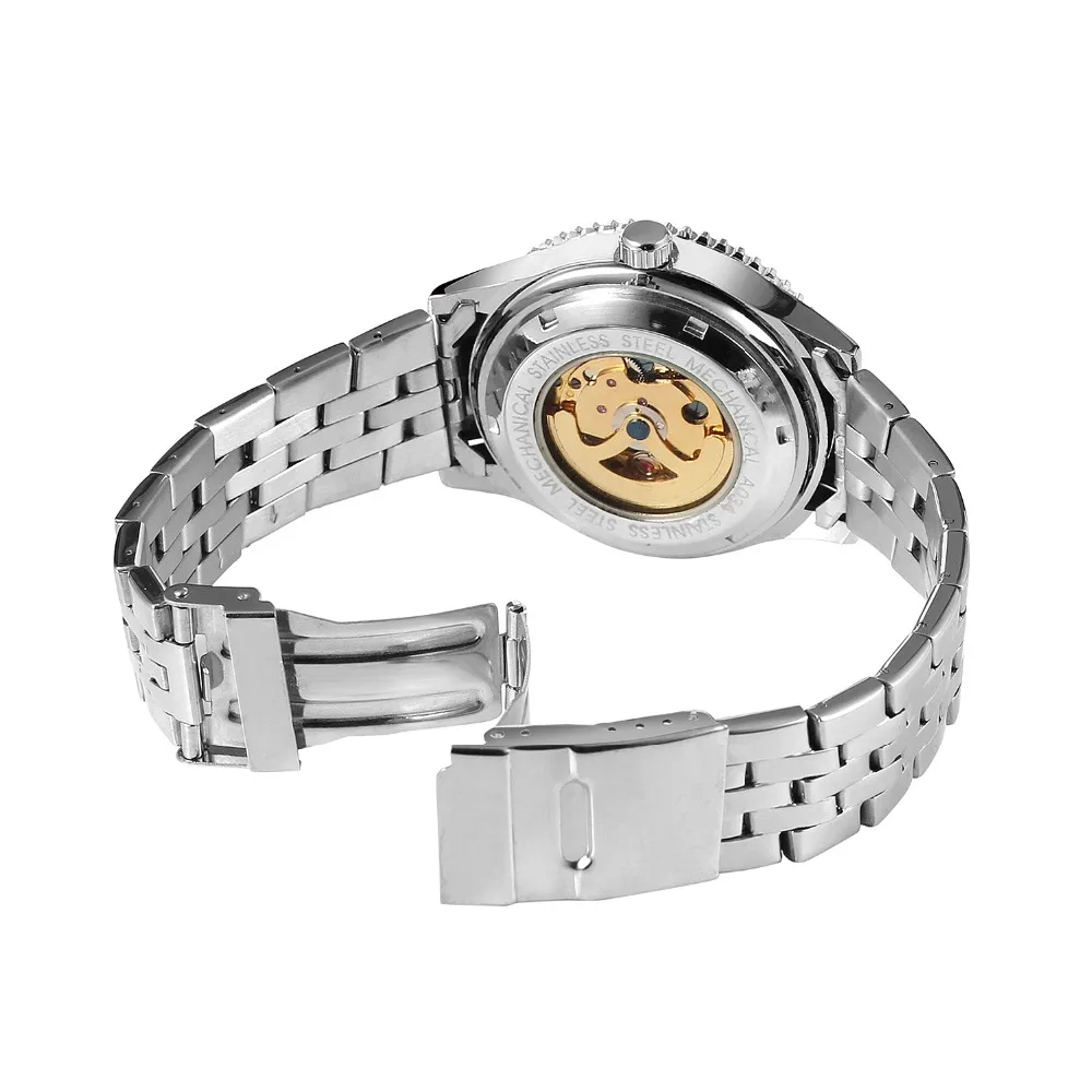 Часы скелетоны мужские с автоподзаводом из нержавеющей стали|wristwatch vintage|wristwatch mens