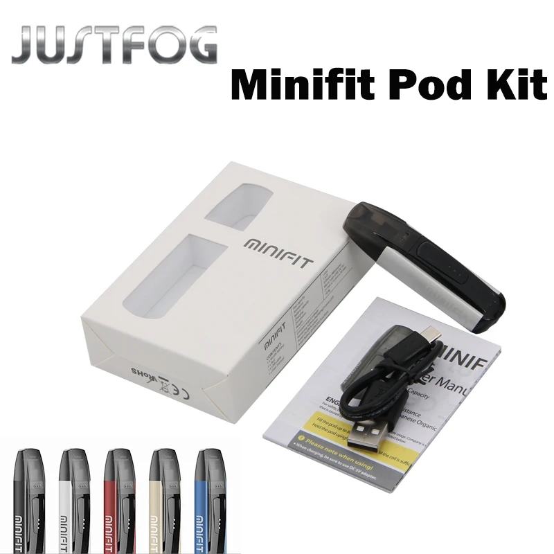 Justfog MINIFIT Starter Kit 370mAh all in one vape kit pk breeze kit with MINIFIT battery compact pod vaping device Justfog MINIFIT Starter Kit 370mAh all in one vape kit pk breeze kit with MINIFIT battery compact pod vaping device