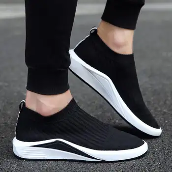 

SMTZZJ 2019 Brand Mesh Men Sneakers Casual Shoes Lace Up Footwear Spring Summer Breathable Comfortable Men Flats Black Shoes