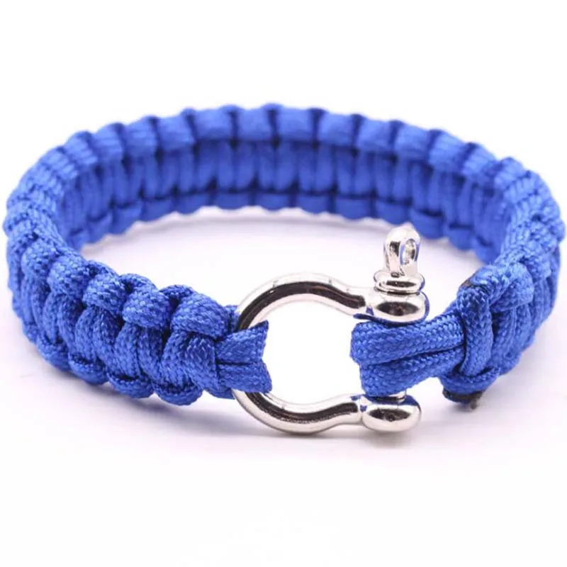 

Cool Multi Function Outdoor Survival Bracelet Men Outdoor Survival Bracelet Emergrncy Umbrella Rope Multifunctional Bracelet