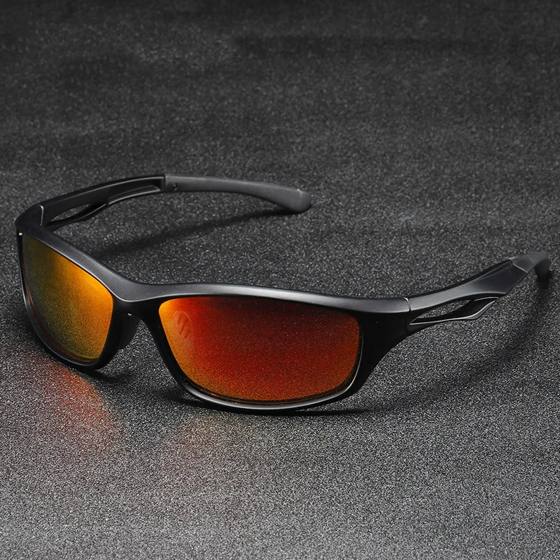 Для мужчин спортивные солнцезащитные очки TR90 рамка Рыбалка очки Открытый Драйв Верховая езда Кемпинг Гольф Ночное видение очки с Чехол