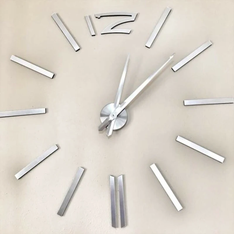 New Free Shipping Fashion clocks Big size Mirror wall stickers Wall