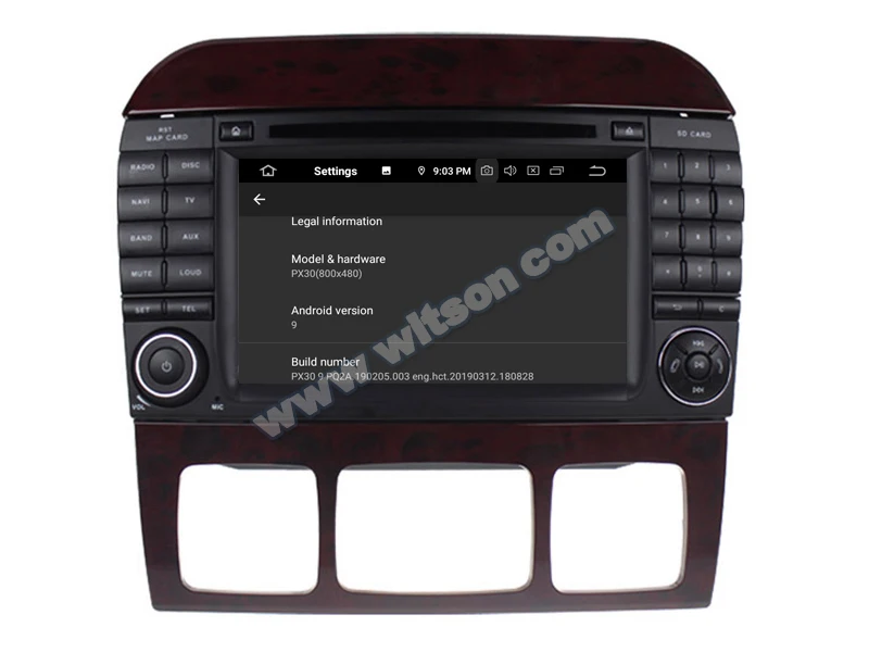 Flash Deal WITSON Android 9.0 CAR DVD GPS RADIO for MERCEDES-BENZ S CLASS S-W220/S280/S320/S350 audio system with gps car audio gps dvd 11