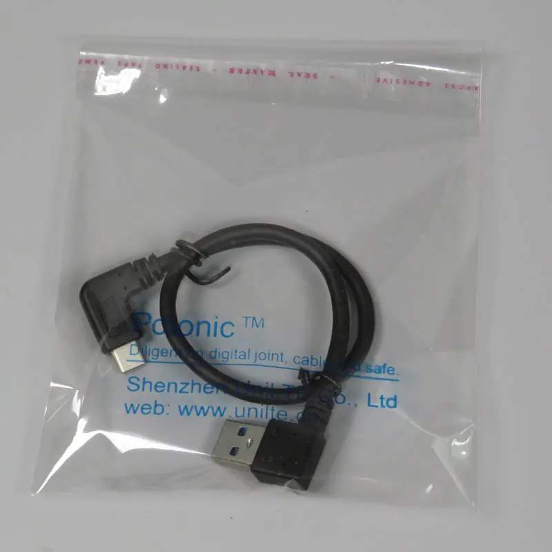 Кабель адаптер pctonс type C на USB 3 0 A папа USB3.1 90 градусов изогнутый гибкий короткий