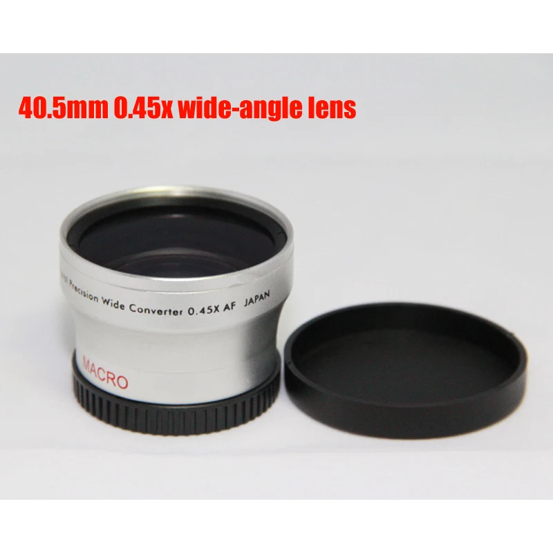 BON CREATION объектив видеокамеры с высоким разрешением 40,5 мм 0.45x широкоугольный+ макроконверсионный объектив 40,5 0,45 серебристый