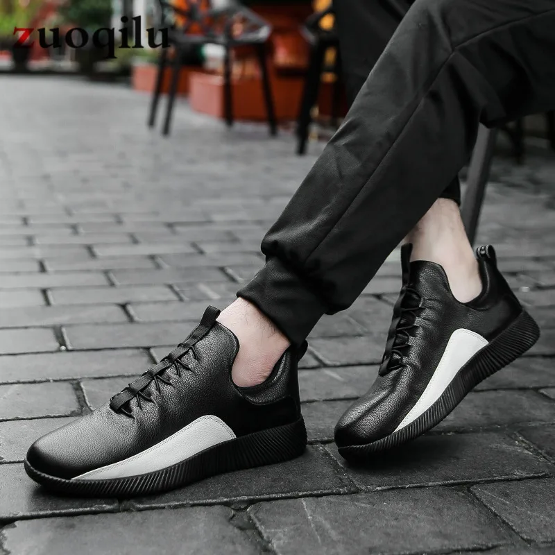 

Men Casual Shoes PU Leather Shoes Men Breathable men shoes luxury brand Flat Men Shoes Casual zapatillas hombre casual