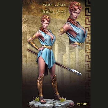 

DIY 75mm Historical Movie Character Sister Zola Roman Resin Character Model R54