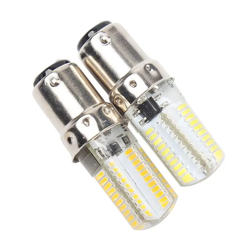 BA15 7 Вт 3014 80 SMD светодиодный светильник с кристаллами энергосберегающий кукурузный светильник 220 В/110 в теплый белый/белый с регулируемой яркостью 2 шт./лот