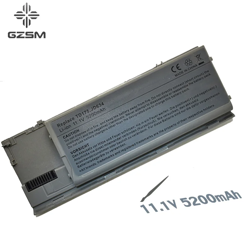 Аккумулятор для ноутбука GZSM аккумулятор D620 Dell Latitude D630 D631 M2300 KD491 KD492 KD494 KD495 NT379 PC764