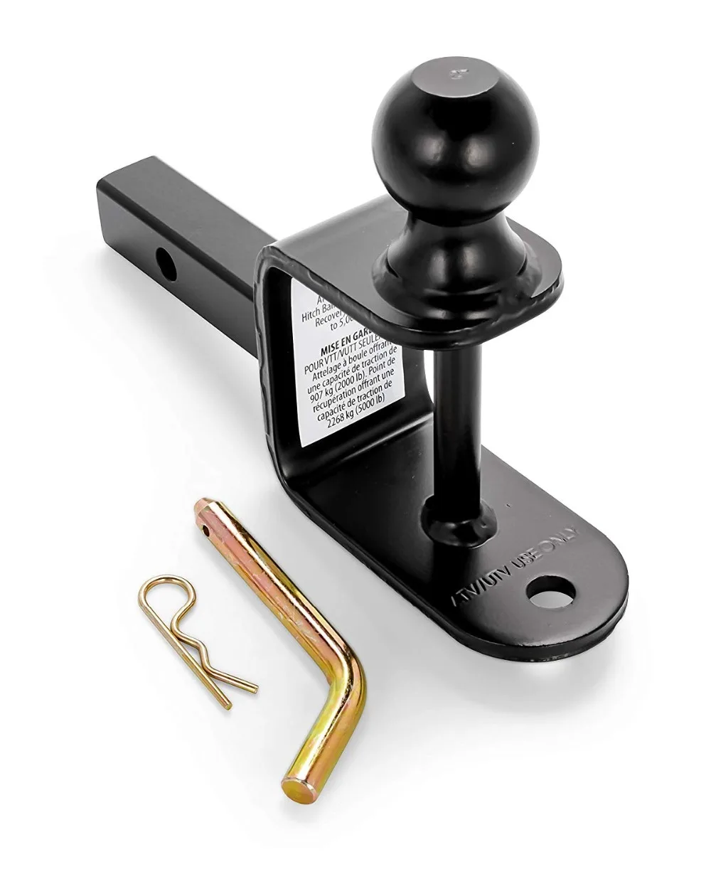 

ATV/UTV Mount with Hitch Winch Strap Loop (2" Ball 1 1/4" Shank) (66024)