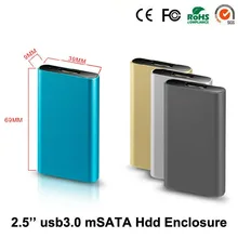 2017 New products Design micro hdd box usb 3.0 to mSATA 2.5 Hdd Enclosure hdd bracket suit for hdd caddy 9.5mm hard disk