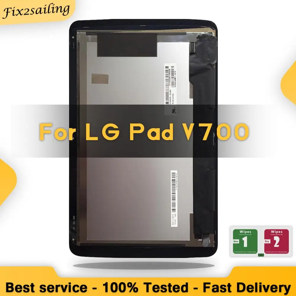 

100% Tested For LG G Pad 10.1 V700 VK700 LCD Screen Display Digitizer Touch Glass Assembly Replacement Parts Tablet 10.1''