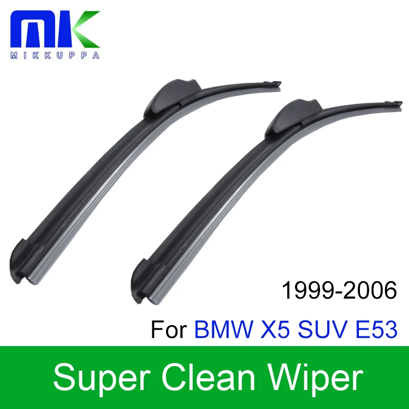 Mikkuppa Front And Rear Wiper Blades For BMW X5 Suv E53 1999 2006