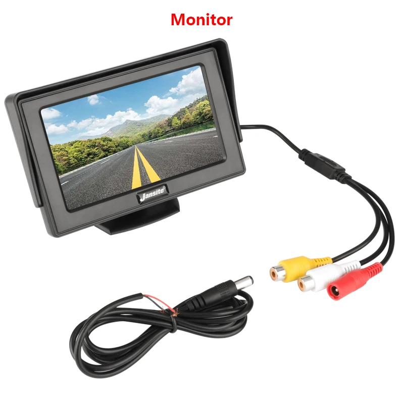 Jansite 4," TFT ЖК-монитор для автомобиля HD дисплей беспроводная камера заднего вида система для автомобиля заднего вида NTSC PAL - Цвет: Only Monitor