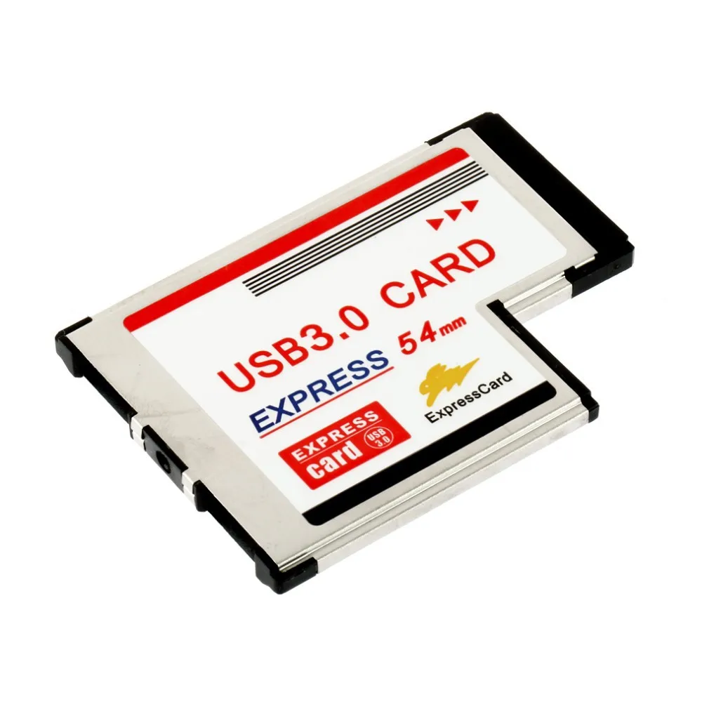 Express Card Expresscard 54mm to 2 Port Dual USB 3.0 USB3.0 Hub