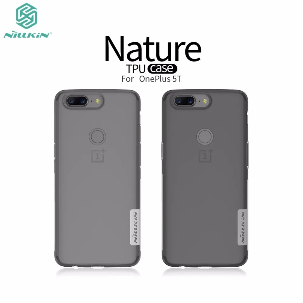 

Transparent case for Oneplus 5t NILLKIN Nature Clear TPU Soft Back Cover case for One plus 5t A5010 Phone Housing