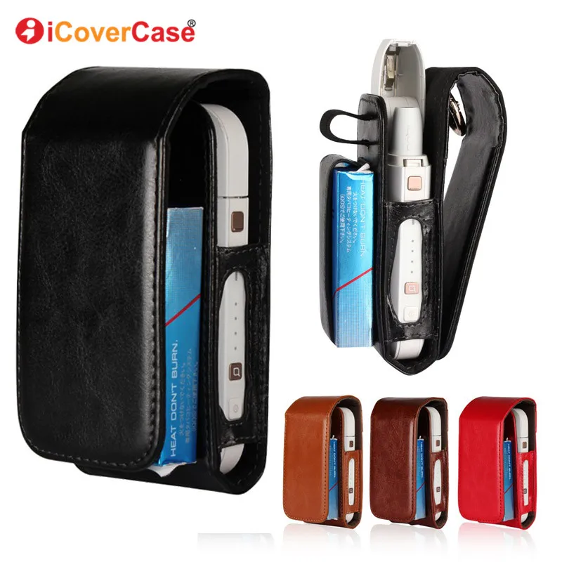

For iQOS Electronic Cigarette Leather Box Holder Storage Accessories Carrying Cases Coque For iQOS Case Wallet Bags Pocket Coque